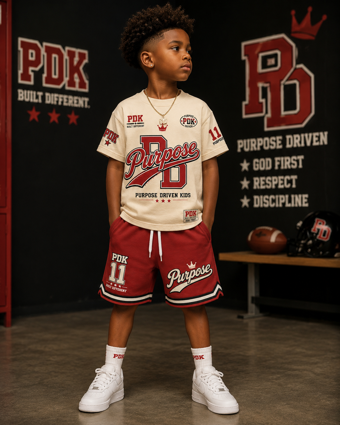 Purpose Driven Kids Set  Cream/Red